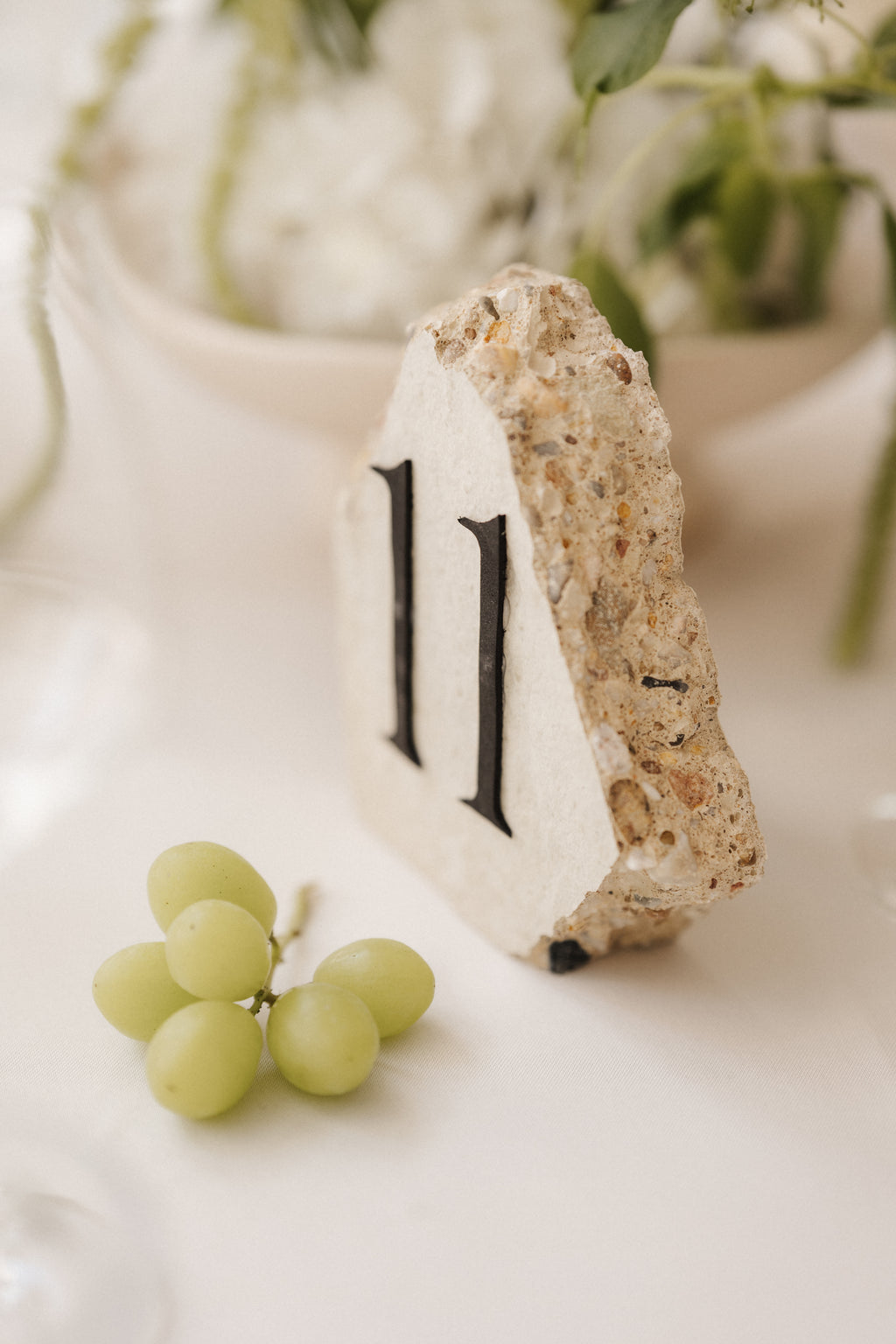 Tischnummern Stone