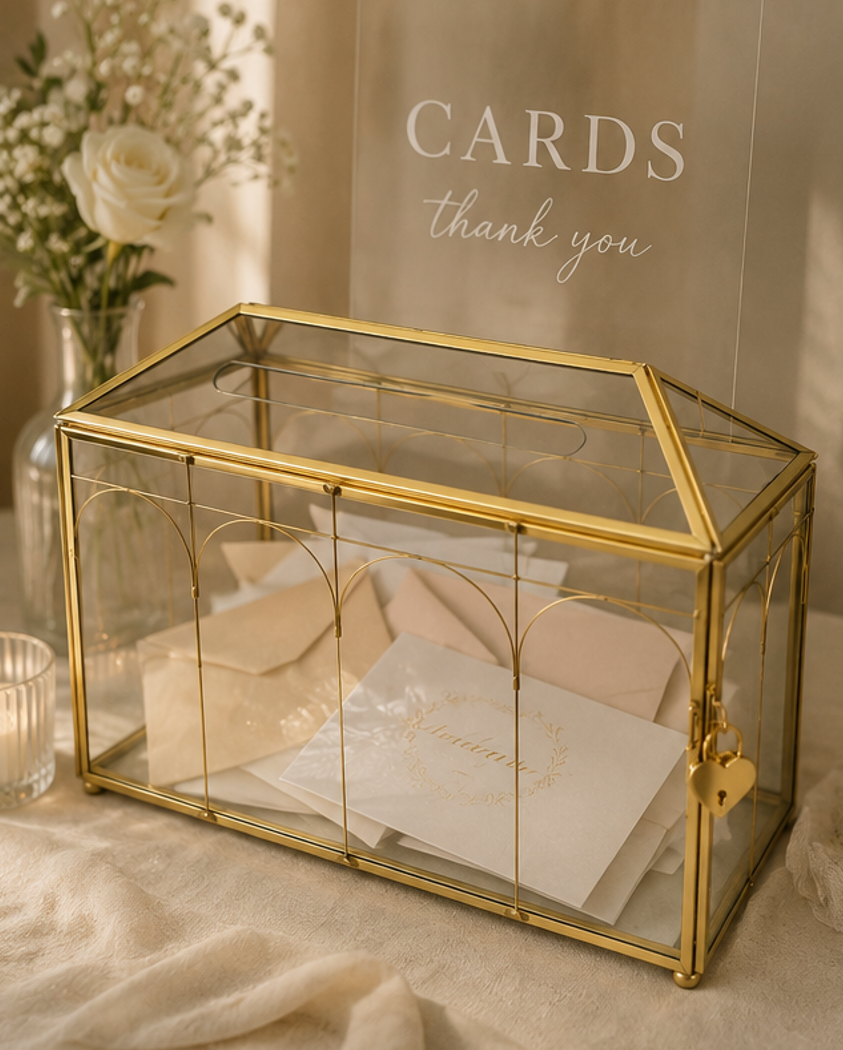 Kartenbox Gold