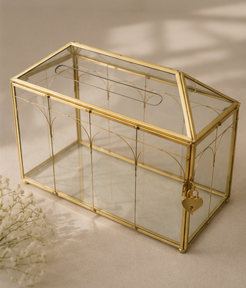 Kartenbox Gold