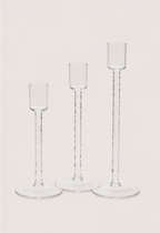 Stabkerzenhalter Glas